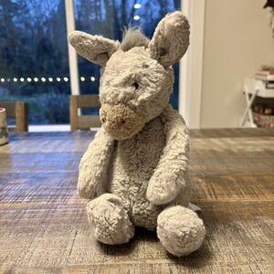 Jellycat Plush 12" Bashful Donkey Grey Soft Toy Retired 2811